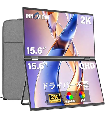 Amazon.co.jp: JAPANNEXT 15.6インチ IPSパネルx2搭載 4K(3840×2160